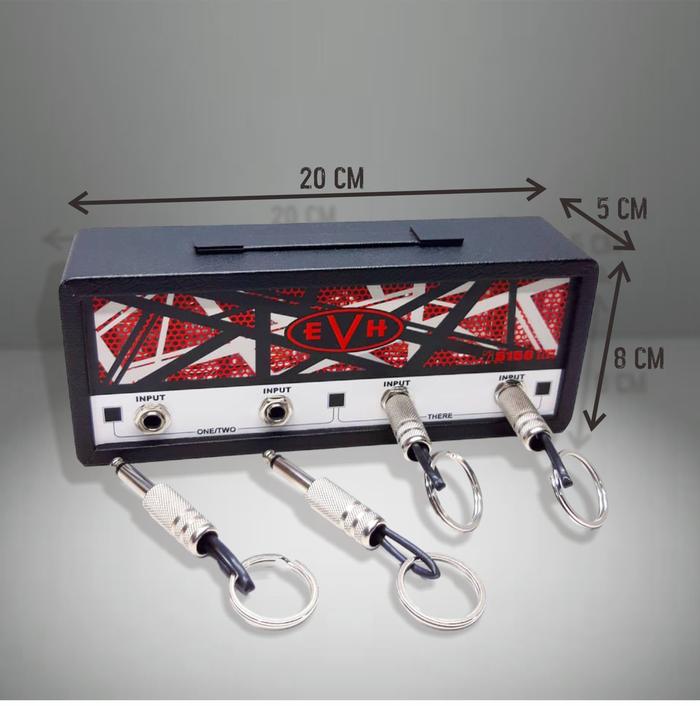 Gambar JACK RACK PLUGIN KEY HOLDER EVH - Merah dari Miniature Guitar undefined Tokopedia