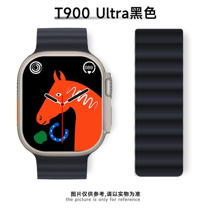 Gambar DENNOS Smartwatch T900 ULTRA Series 8 ULTRA Big Screen 2.09 Inch Smart - Hitam dari Acctehcno undefined Tokopedia