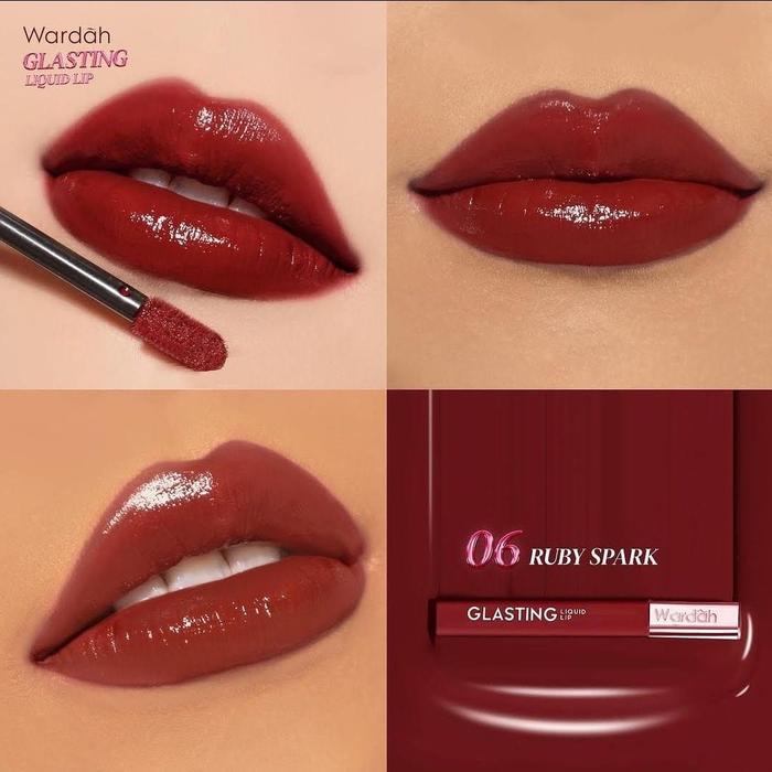 Gambar Wardah Glasting Liquid Lip 3,5gr - 06.Ruby Spark dari Takasimurakosmetik undefined Tokopedia