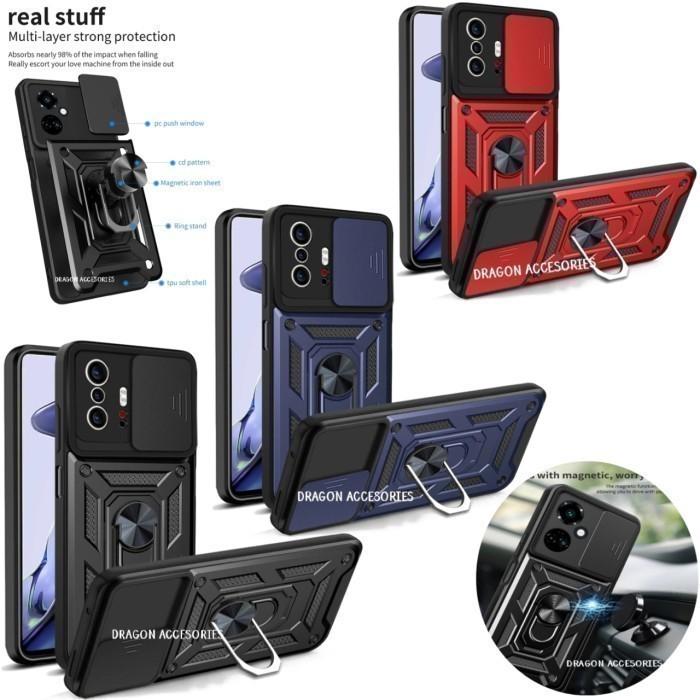 Gambar Xiaomi Redmi Note 12 Pro 4G 13 14 Pro Pro+ Poco X6 X7 M7 Pro 5G Casing Armor Slide2 Transformer Ring Case Standing Rugged TPU Cover - Note 13 Pro 5G dari DragonAccesories undefined Tokopedia