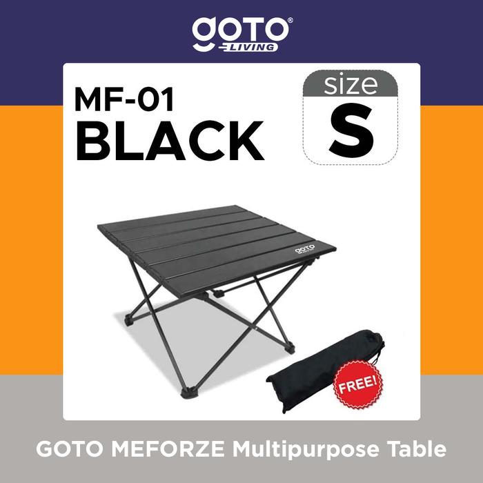 Gambar Goto Meforze Meja Lipat Camping Folding Table Kemping Outdoor Portable - MF-01 S BLACK dari Goto.Indonesia undefined Tokopedia