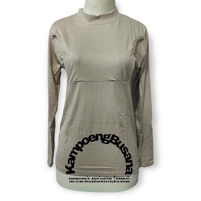 Gambar BAJU MENYUSUI/BAJU BUSUI/KAOS BUSUI/BUSUI/BAJU IBU MENYUSUI/BAJU IBU - khaki, XXXL =LD 102 CM dari KAMPOENGBUSANA undefined Tokopedia