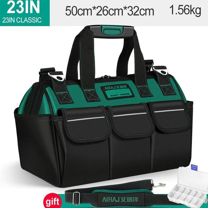 Gambar New!!! Tas Perkakas Toolkit Toll Box | Tool Bag Storage Tahan Air - Hijau 23 inch dari direhit store undefined Tokopedia