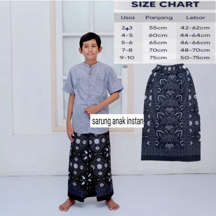 Gambar sarung instan anak laki laki model rok - Gus fat, M dari FARS-STORE (SEPESIALIS SARUNG) undefined Tokopedia