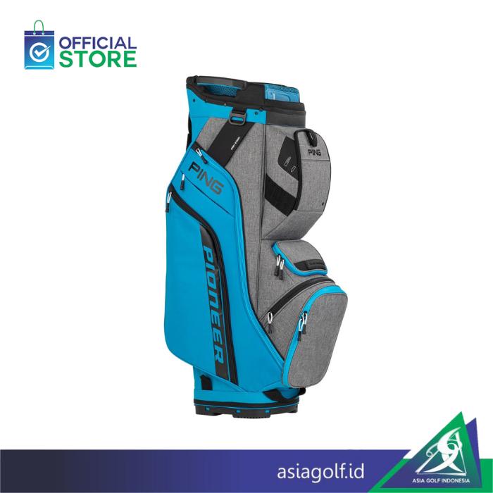 Gambar Cart Bag Golf Ping Pioneer 214 24 | Golf | Tas Golf - Blue/Grey dari Asia Golf Indonesia undefined Tokopedia