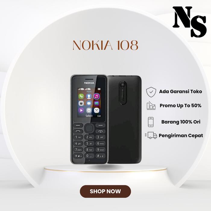 Gambar NEW HP/Handphone Nokia 108 jadul -Supercopy Garansi Distributor - Hitam dari Nirlaba Online Store undefined Tokopedia