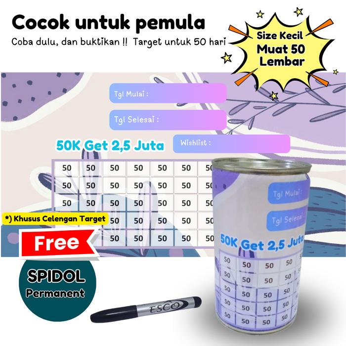 Gambar CELENGAN TARGET MURAH/CELENGAN VIRAL/CELENGAN TIK TOK SIZE S - 50K Get 2,5 Jt, Permanent dari 0live.id undefined Tokopedia