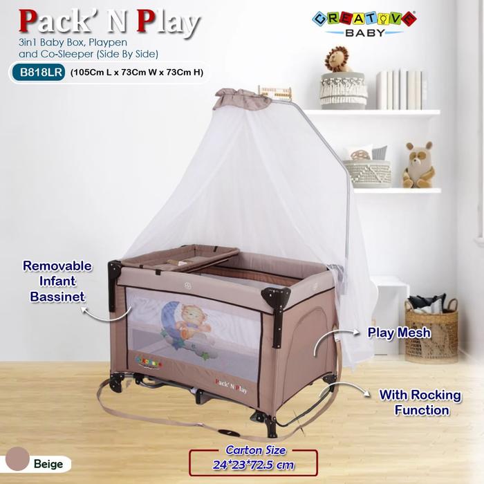 Gambar Creative baby box b808R merek pliko - BEIGE dari MotherBabyJKT undefined Tokopedia