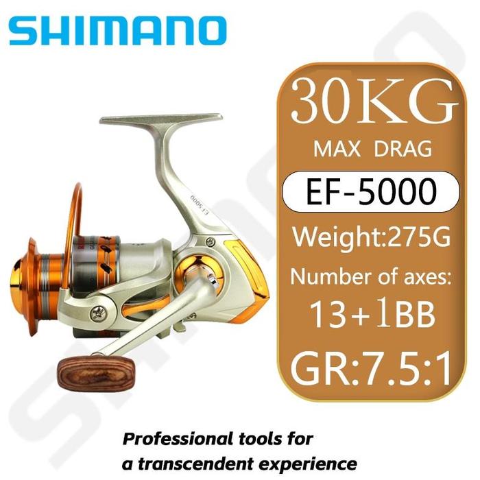 Gambar `` Reel Pancing Spinning 5.2:1 high speed Reel fishing reel Gulungan - EF5000 dari Duta Fishing undefined Tokopedia