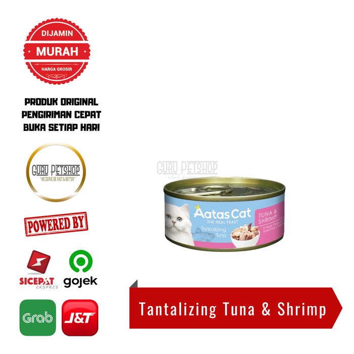 Gambar Aatas Cat Kaleng 80 Gr / Makanan Basah Kaleng Kucing - TT Tuna Shimp dari Guru Petshop undefined Tokopedia