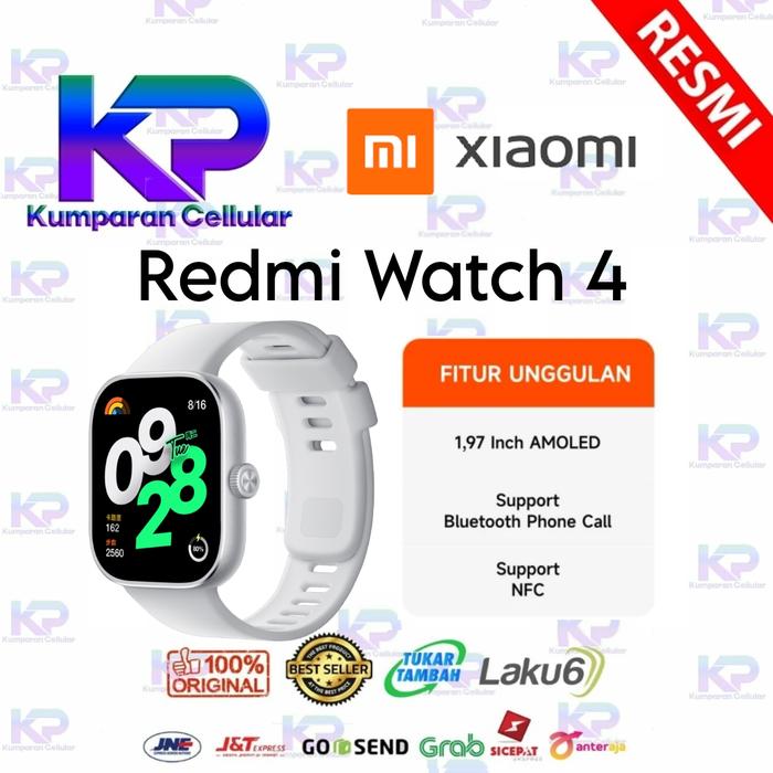 Gambar XIAOMI Redmi Watch 4 Smartwatch GPS Amoled Garansi Resmi - Silver Grey dari Kumparan Cellular undefined Tokopedia