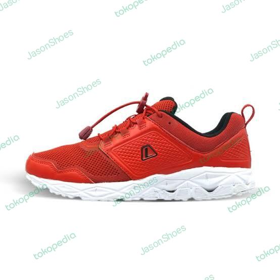 Gambar PROMO!! SEPATU LEAGUE VADER M RUNNING SHOES PRIA MERAH ORIGINAL 100% - 39 dari JasonShoes undefined Tokopedia