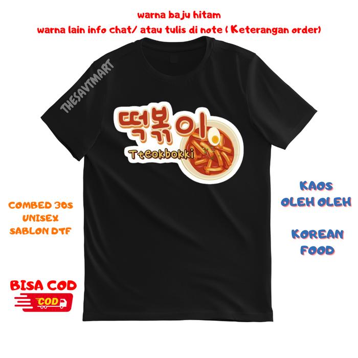 Gambar BAJU KAOS SOUVENIR KOREAN FOOD 29 30 31 - BAJU ANAK DEWASA MURAH - MODEL 31, 3L dari Thesavt mart undefined Tokopedia