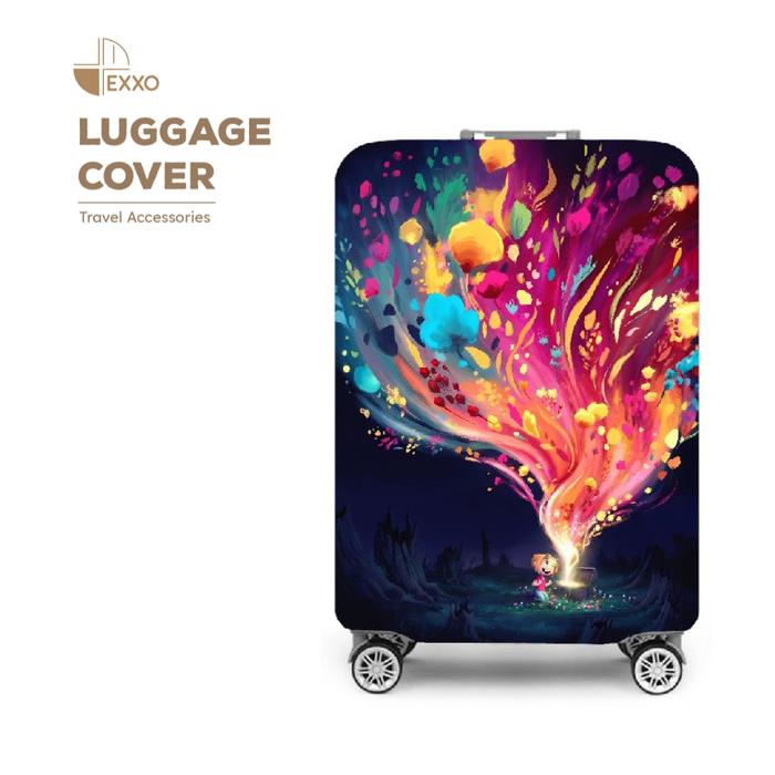 Gambar EXXO - Luggage Cover Sarung Koper Elastik dengan Perekat - Motif 04, M 24-26inch dari Carlton Luggage ID undefined Tokopedia