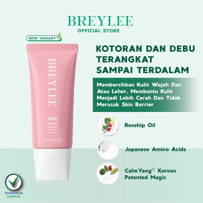 Gambar BREYLEE Facial Cleanser Variant - Aloe Vera, Green Tea, Rose  (1pc) - Rose dari BREYLEE.ID undefined Tokopedia