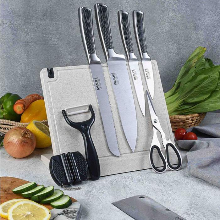 Gambar Pisau Baja Pisau Dapur Set - IL-163s IDEALIFE - 163-s dari Rev Gital undefined Tokopedia