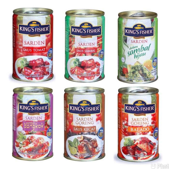 Gambar Kings King Fisher Sarden Sardines Kaleng 155G All Variant - Balado dari Arefa Shop_NEW undefined Tokopedia
