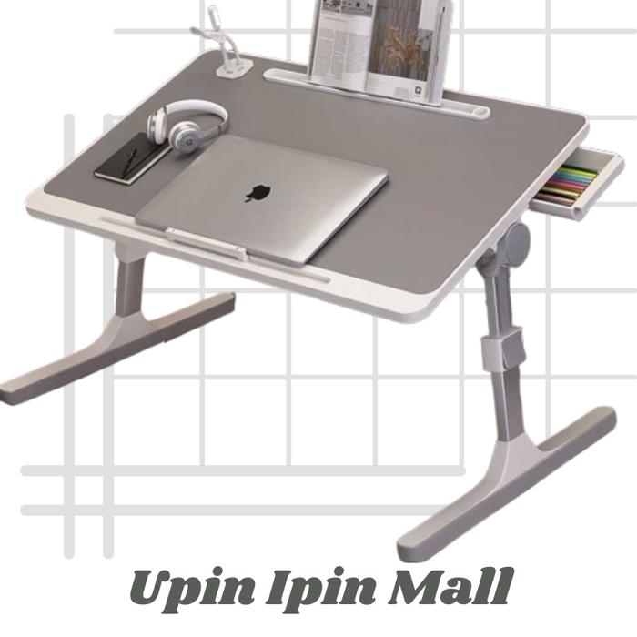 Gambar Meja Laptop Lipat Meja Belajar Foldable Adjustable Bed Table - USB Port dari Upin Ipin Mall undefined Tokopedia