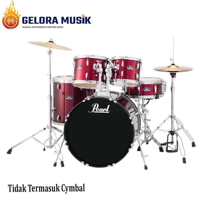 Gambar Ready Drum Set Pearl Roadshow RS525SB/C - Wine Red dari Fusena Storea undefined Tokopedia