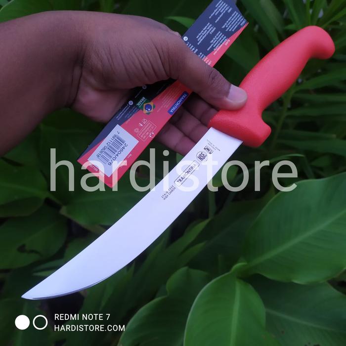 Gambar Pisau Seset Kulit dan Daging 15 cm / 6 inchi Tramontina Boning Knife 24604/056 Original Brazil - Merah dari Hardistore Superpisau undefined Tokopedia