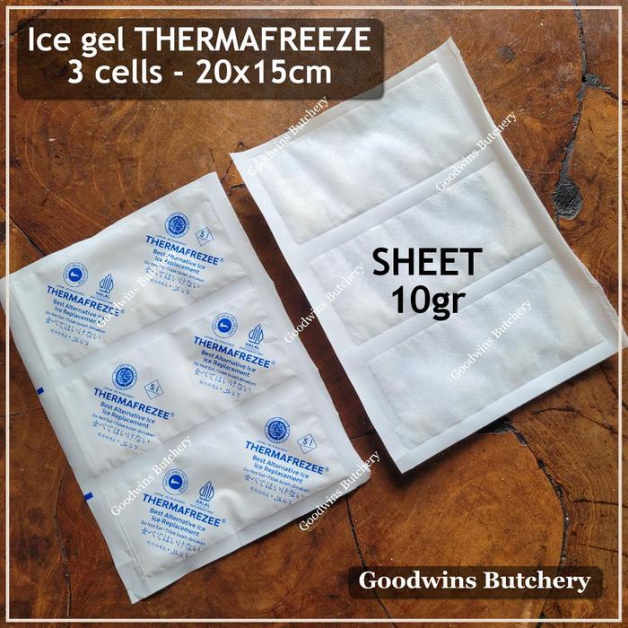 Gambar Ice gel THERMAFREEZE SHEET & FROZEN pengganti es batu THERMA FREEZE - SHEET 3 CELLS dari Goodwins Butchery undefined Tokopedia