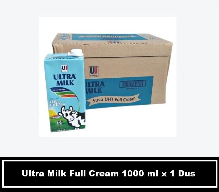 Gambar ULTRA MILK Susu UHT Full Cream 1L / 1 Liter x 1 Dus ( 12pcs ) dari Barang Murah Donk undefined Tokopedia