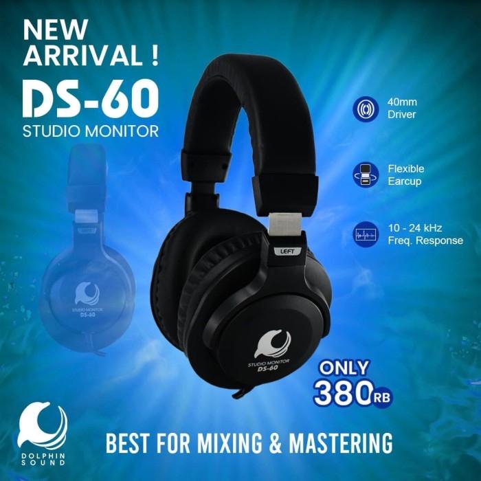 Gambar Dolphin Sound DS60 DS-60 Recording Headphones dari Soraya Musik Jakarta undefined Tokopedia