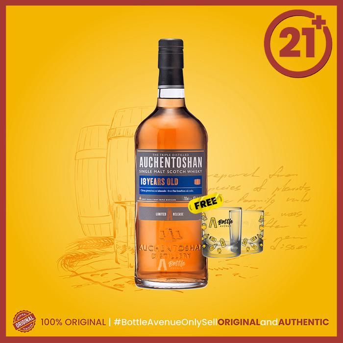 Gambar Auchentoshan 18 Years Old Single Malt Scotch Whisky 700 ml dari BottleAvenue.id undefined Tokopedia