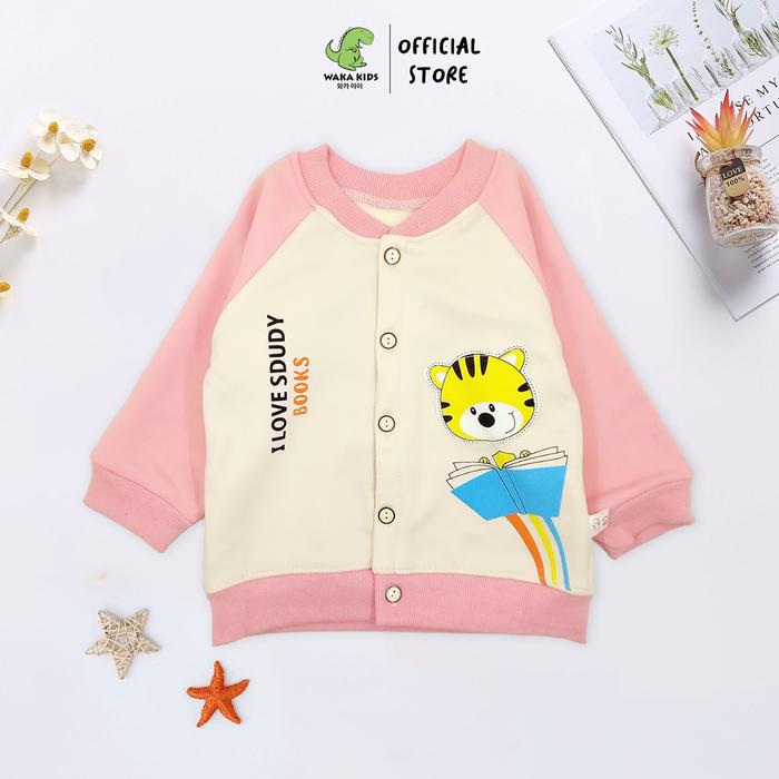 Gambar Jaket Bayi Baseball Fleece Atasan Sweater Kancing Anak Import 4407 - Pink, 73 dari Wakakids undefined Tokopedia