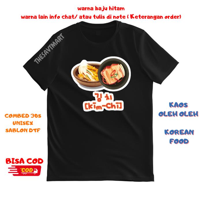 Gambar BAJU KAOS SOUVENIR KOREAN FOOD 32 33 34 - BAJU ANAK DEWASA MURAH - MODEL 32, S dari Thesavt mart undefined 5 Tokopedia