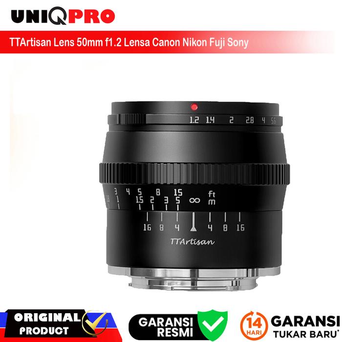 Jual TTArtisan 50mm Lensa for Fuji FX Canon M Sony E