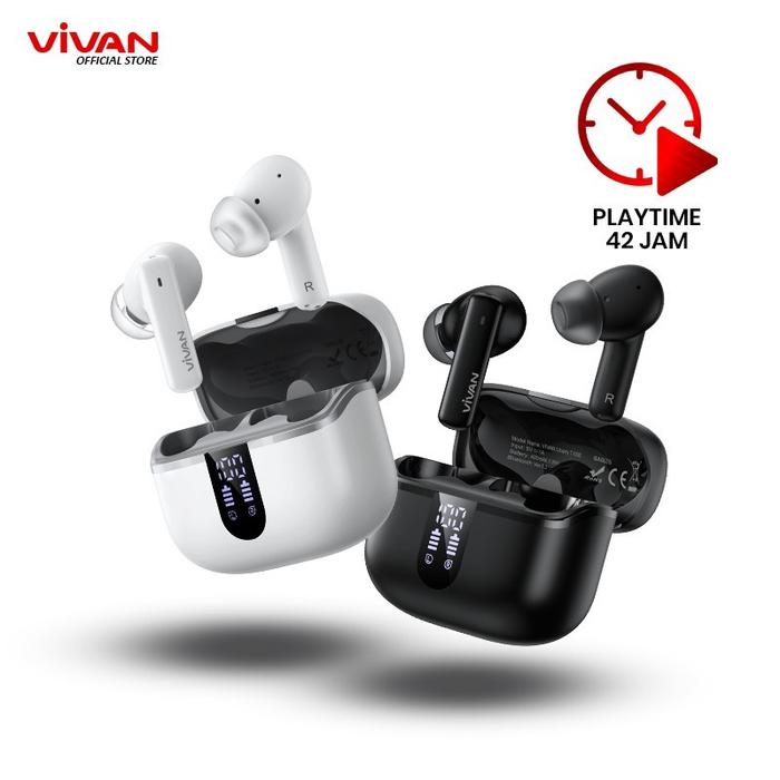 Jual VIVAN Liberty T100E TWS Earphone Headset Headphone Bluetooth