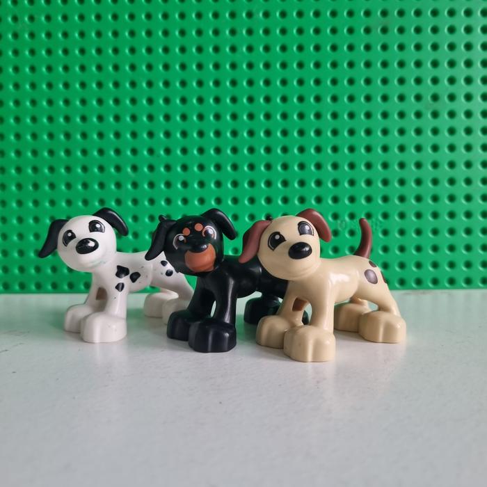 Gambar figur lego duplo hewan binatang sapi kelinci kuda kucing domba anjing - Putih dari Lapakmamasekar undefined Tokopedia