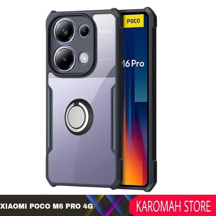 Gambar Case Xiaomi Poco M6 Pro 4G 2024 Premium Case Armor Transparent + Ring - Satuan, Poco M6 Pro 4G dari Karomah Store002 undefined Tokopedia