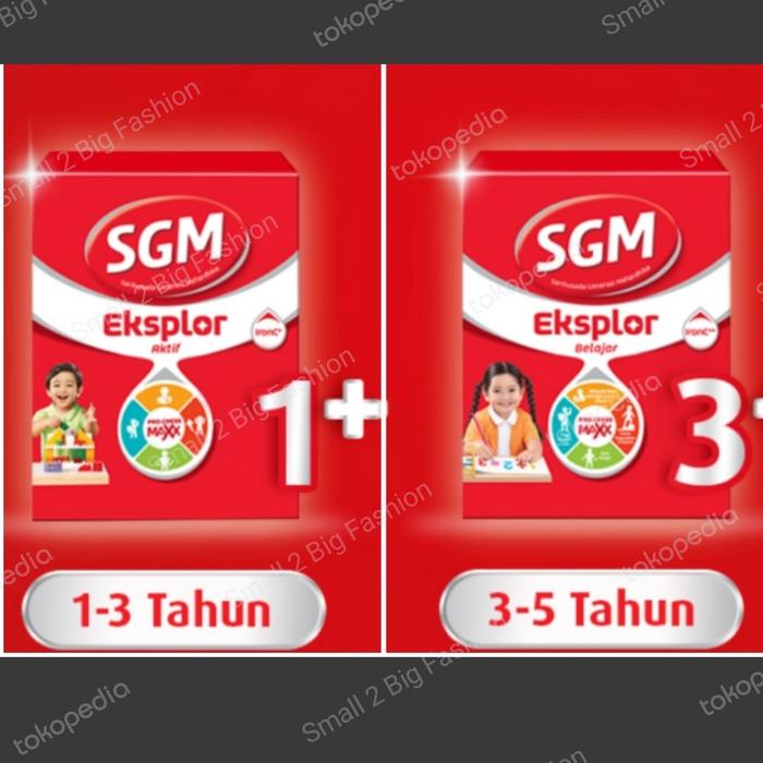 Gambar sgm eksplor 1 plus SGM eksplor 3 plus rasa madu 900gr 900 gram gr - SGM eksplor 3 dari Small 2 Big Fashion undefined Tokopedia