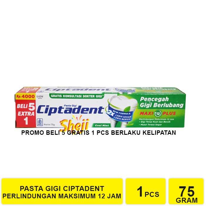 Gambar 1 PCS CIPTADENT PASTA GIGI 75 GRAM (BELI 5 GRATIS 1) - PG HIJAU B5G1 dari Sheji undefined Tokopedia