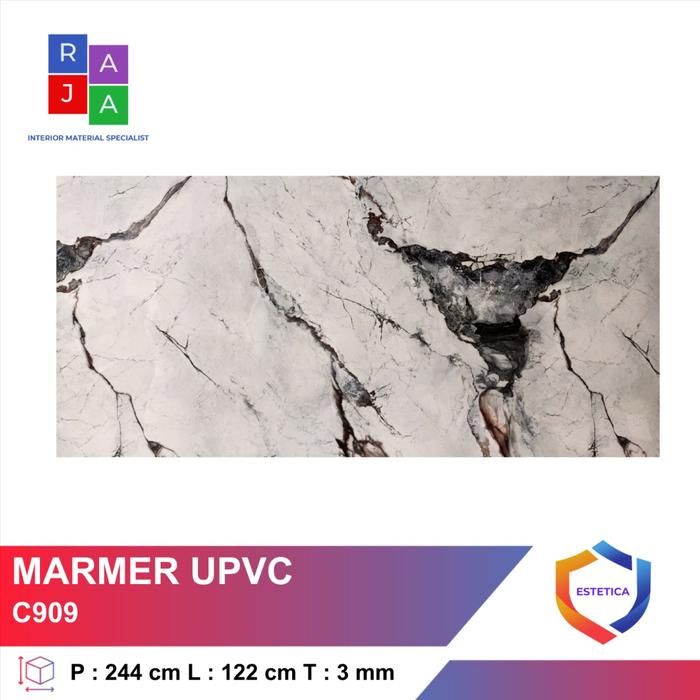Gambar UPVC Marmer Panel pvc/dekorasi dinding/ Marmer panel - HBC909 dari ESTETICA PLAFON PVC undefined Tokopedia