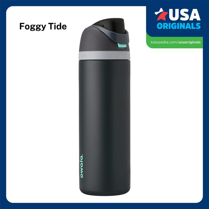 Gambar Owala FreeSip All Size Insulated Stainless Steel Water Bottle - Foggy Tide, 24 Oz dari HYPE BOSS undefined Tokopedia