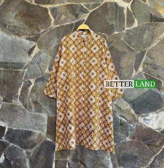 Gambar [BARU] Oneset Tunik Wanita Motif Batik All Size Bahan Cotton Dobby - N, Tunic dari Better Land undefined Tokopedia