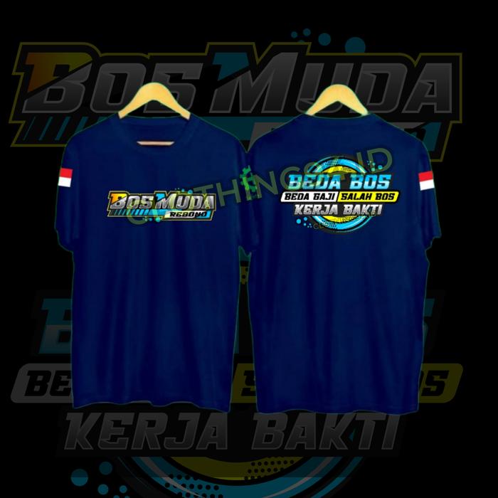 Gambar KAOS BOSS MUDA REBORN (BEDA BOS BEDA GAJI SALAH BOS KERJA BAKTI) - navy, S dari CLOTHING94.ID undefined Tokopedia