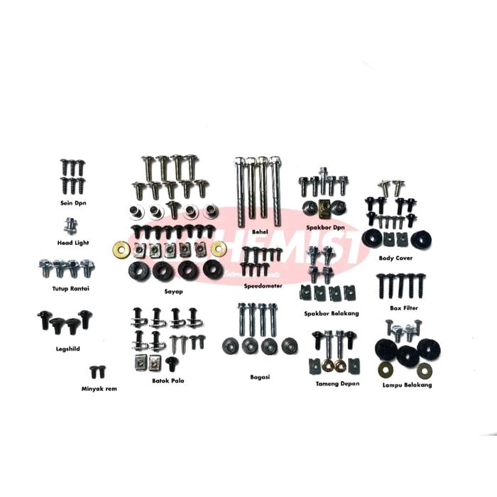 Jual Baut karisma new full body - baut fullset Honda karisma 125 - Kab ...