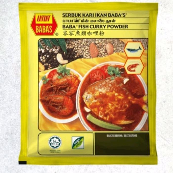 Gambar Bumbu Kari Babas 25gr Malaysia Kari Ikan Babas Kari Daging Babas HALAL - ikan dari bellinisnacks undefined Tokopedia