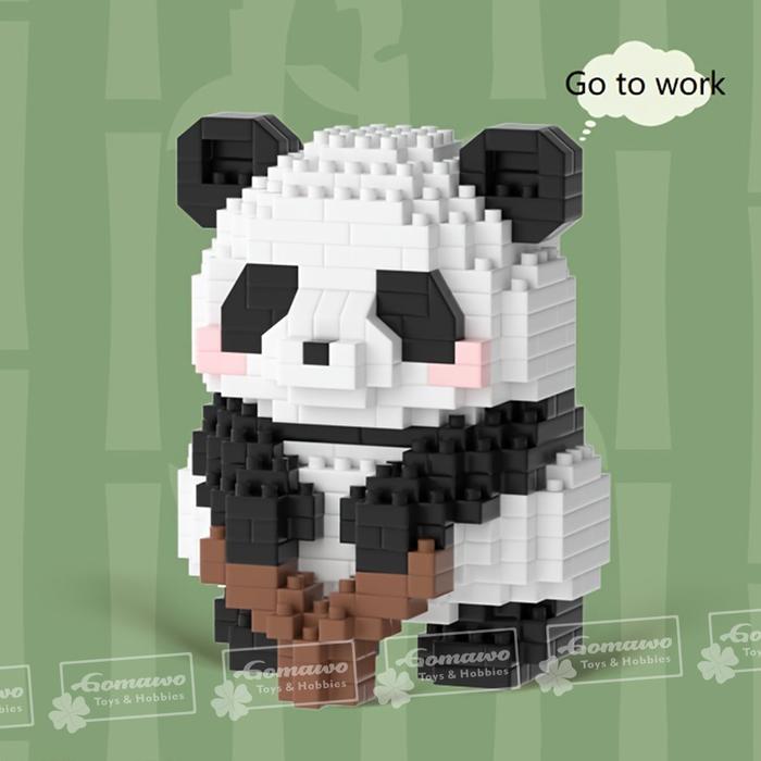 Gambar Mainan Blok Susun Panda Bricks Mini Block Edukasi Anak dari Gomawo &amp; Co. undefined Tokopedia