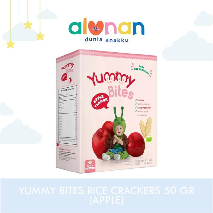 Gambar ALUNAN - Yummy Bites Rice Crackers 50 gr - Snack Bayi - Original dari AlunanOfficial undefined 5 Tokopedia