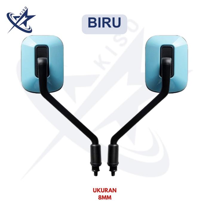 Gambar KISO Kaca Spion Kotak Universal Sepeda Listrik Model Terbaru - Biru dari JIANG GRUP undefined Tokopedia