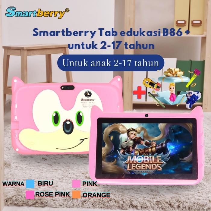 Gambar BOC SMARTBERRY B86 STUDY TAB GEN. 2, tablet edukasi, kids tab 7 inch - Pink  dari Chic Charm Indonesia undefined Tokopedia