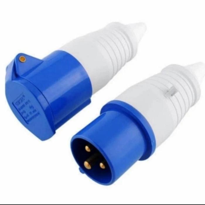 Gambar INDUSTRIAL PLUG, MOBILE SOCKET, SURFACE 16A 3P MERK FORT - SET FEMALE+MALE, 3PIN 16A dari sinar mutiara suksesi undefined Tokopedia