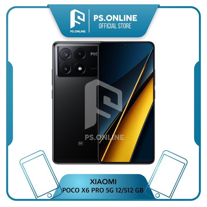 Gambar Xiaomi Poco X6 Pro 5G NFC - 12GB 512GB (12/512) AMOLED Garansi Resmi - Hitam dari PS.ONLINE STORE undefined Tokopedia