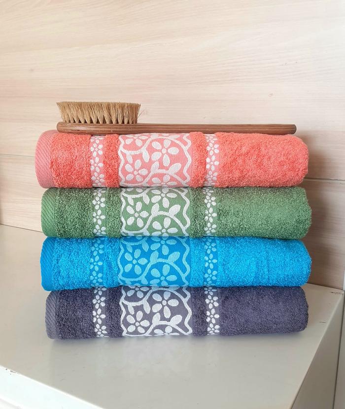 Gambar Handuk Mandi Jumbo Motif Premium Ukuran 70x140 cm Tebal 550-600 gsm - Ruby dari Clean&Co Shop undefined Tokopedia