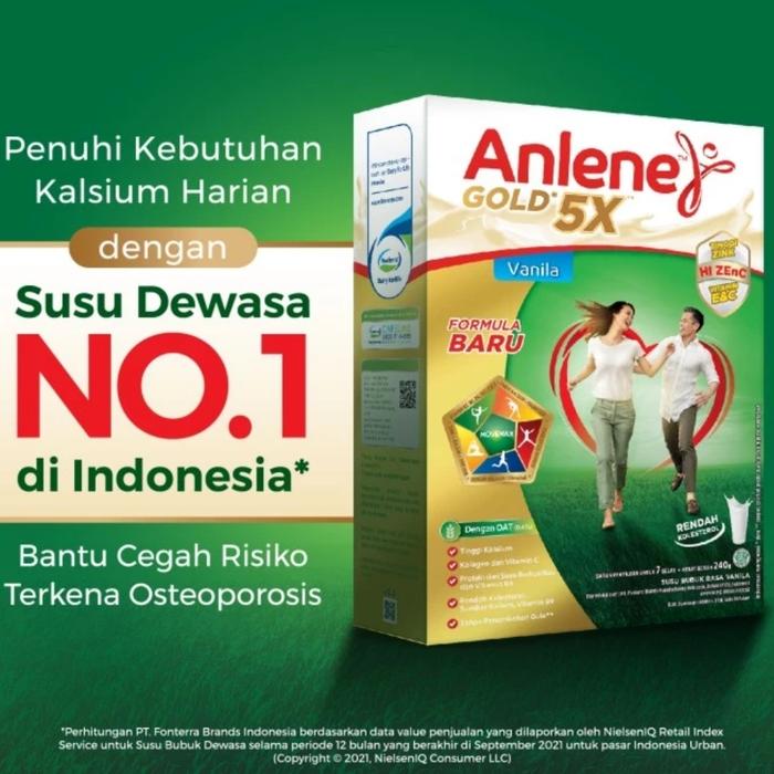 Gambar AisyahHerbalSkincare//Anlene Gold 5x Susu Bubuk Vanilla 240 gr dari Aisyah Herbal Skincare undefined Tokopedia